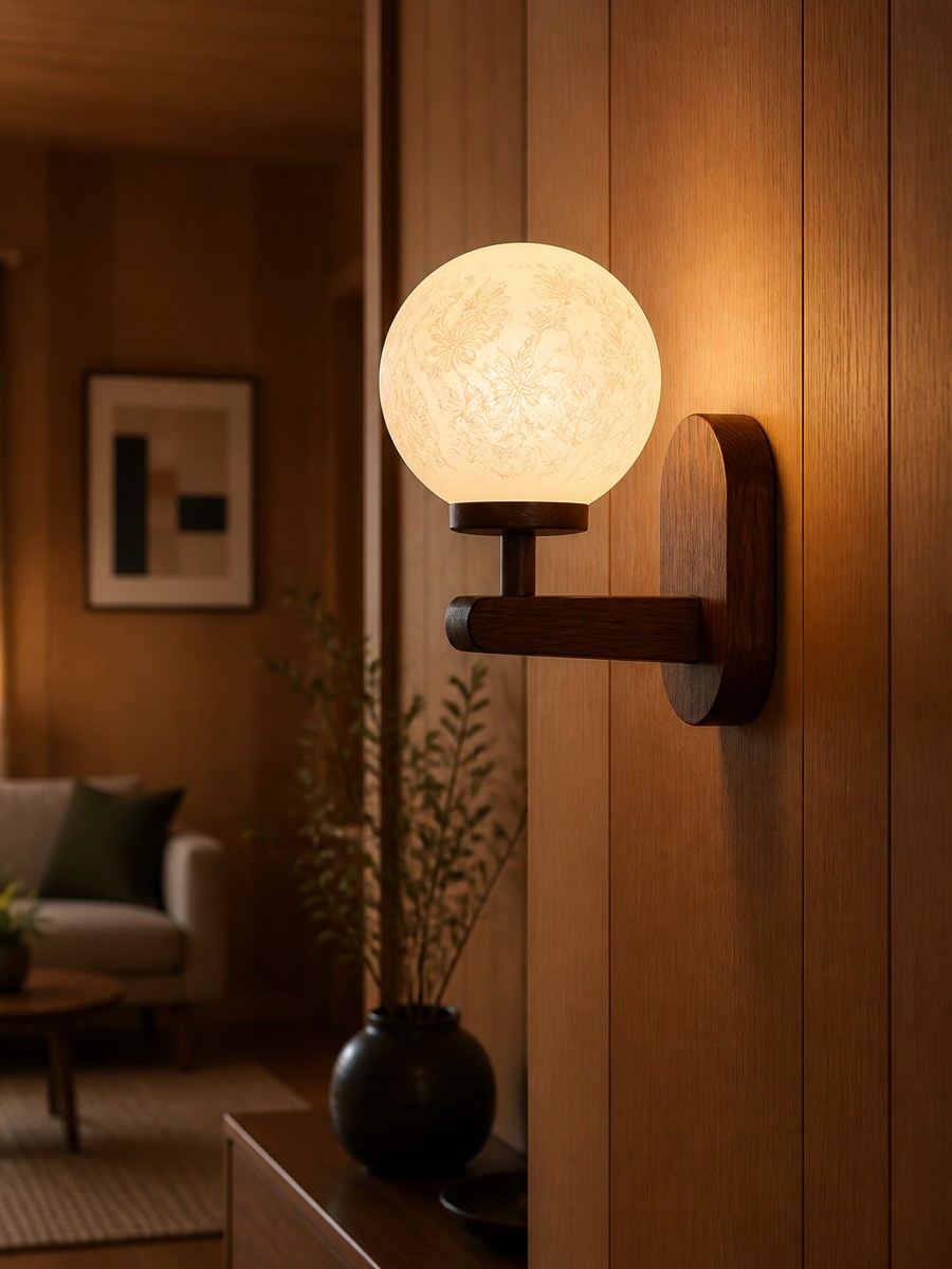 Wood Frame Wall Lights